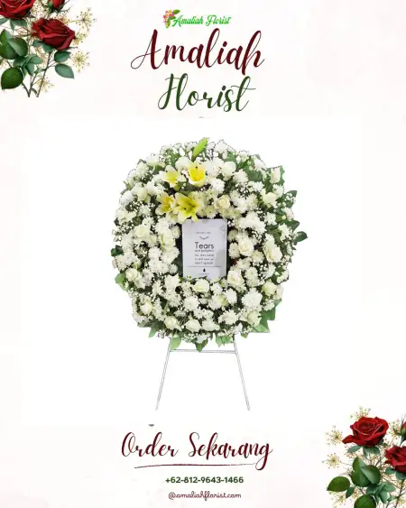 Krans Bunga Duka Kayu Kebek