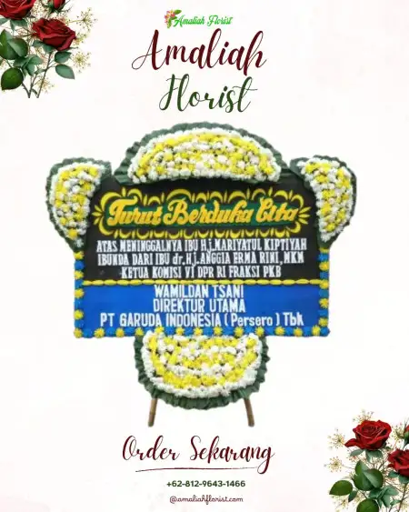 Papan Bunga Duka Kayu Kebek